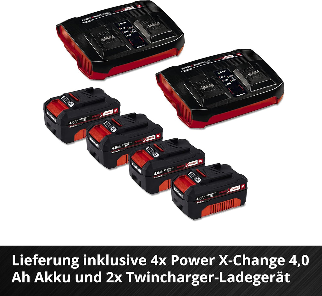 Akku-Rasenmäher 'GP-CM 36/47 S HW Li' mit 4 x 18 V Akkus und 2 Ladegeräten, bis 700 m
