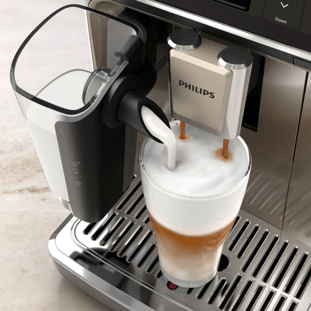 PHILIPS EP5547/90 Serie 5500 LatteGo 19 Kaffeespezialitäten Kaffeevollautomat Schwarz verchromt