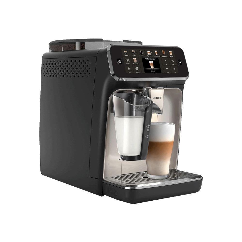 PHILIPS EP5547/90 Serie 5500 LatteGo 19 Kaffeespezialitäten Kaffeevollautomat Schwarz verchromt